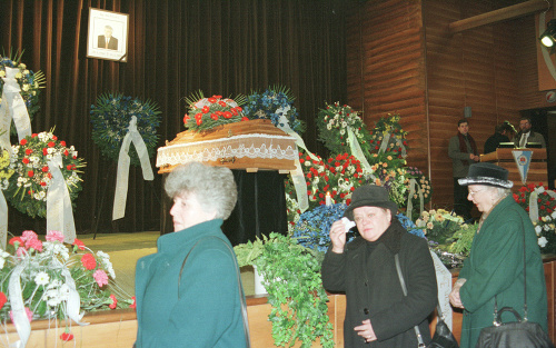 Posledná rozlúčka s Jánom Duckým, 15. januára 1999 v Bratislave.