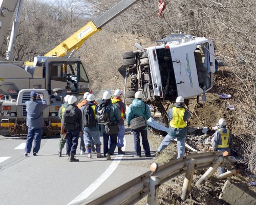 FOTO Tragická nehoda autobusu