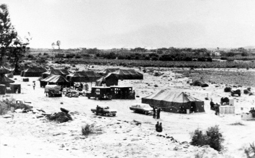 Vojenský tábor v Španielsku. V januári sa začalo pátranie po bombách.
