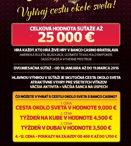 Vyhrajte cestu okolo sveta