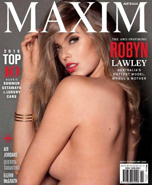 Robyn pózovala vyzlečená pre známy pánsky magazín Maxim.