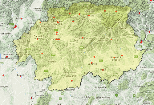 Lokality s potvrdenou enviromentálnou záťažou (Banskobystrický kraj)