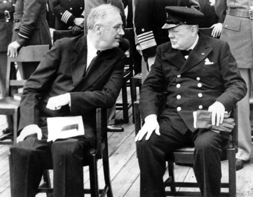 Franklin D. Roosevelt a Winston Churchill