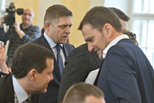 Noví poslanci Daniel Lipšič, Robert Fico a Igor Matovič.