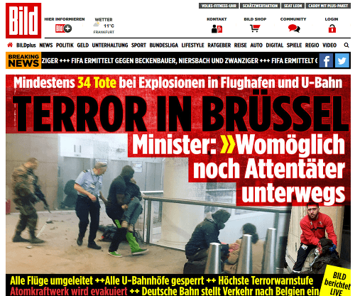 O teroristickom útoku píše nemecký Bild