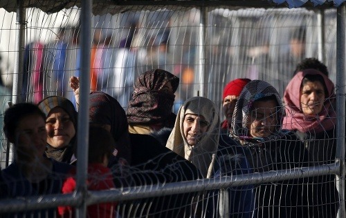 Utečenci na ostrove Chios.