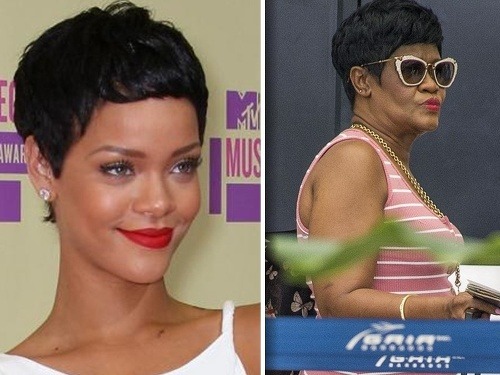 Speváčka Rihanna a jej mama Monica