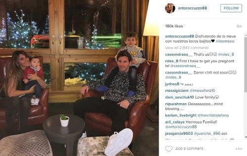 Lionel Messi a jeho partnerka majú spolu dve deti. 