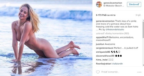 Takto vyzerá Genevieve Morton, keď je vyzlečená. 