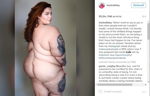 Tess Holliday má tučné telo a sebavedomia na rozdávanie. 