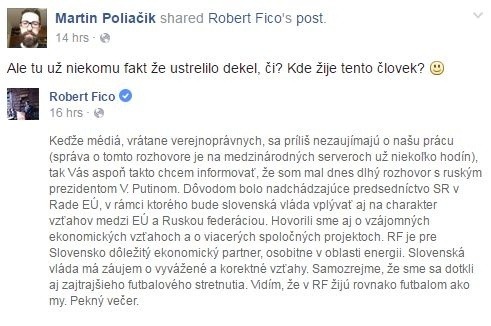 Status Martina Poliačika