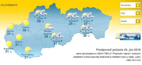 Predpoveď počasia na budúci