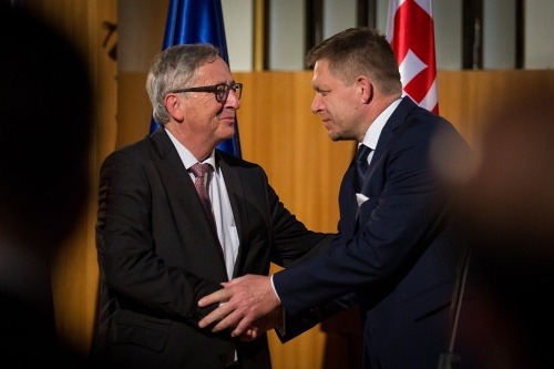 Jean-Claude Juncker a Robert Fico