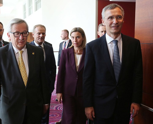 Jean-Claude Juncker a Jens Stoltenberg