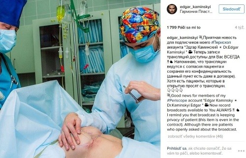 Ukrajinský chirurg zverejňuje SELFIE
