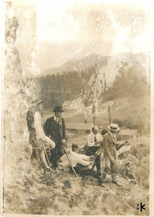 Z nakrúcania filmu Jánošík, 1921 (Literárny archív SNK, sign. LM 4233)