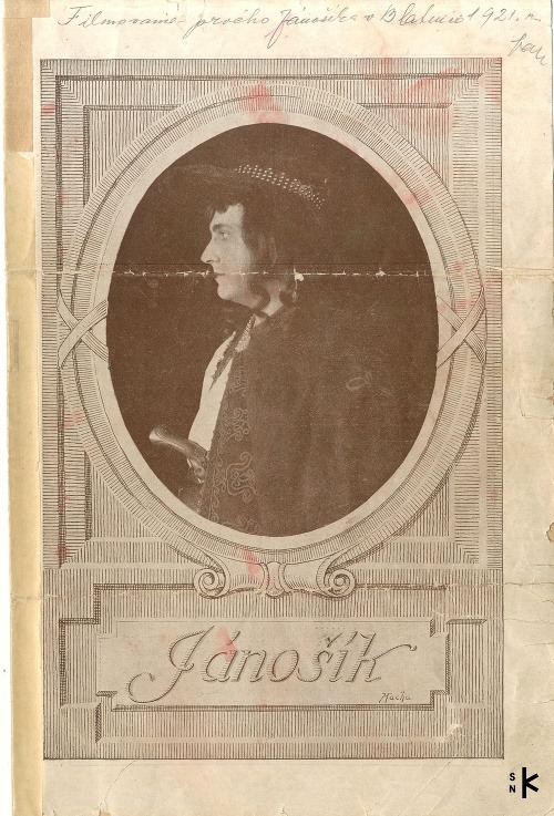 Bulletin k filmu Jánošík 1921 (Literárny archív SNK)