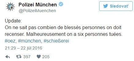 Mníchovská polícia potvrdila šesť