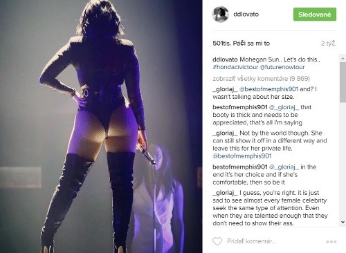 Demi Lovato sa za svoje oblé krivky nehanbí. Dokonca ich hrdo vystavuje na obdiv. 