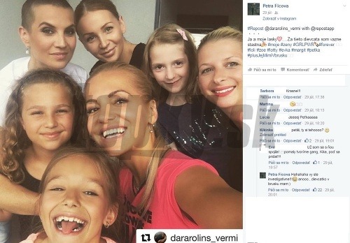 Dara Rolins na sociálnej sieti prezradila, že fotografka Petra Ficová je tehotná.