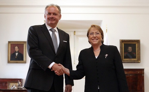 Čilská prezidentka Michelle Bacheletová