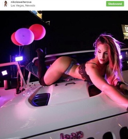 Nikola Weiterová sa na Instagrame pochválila sexi záberom z fotenia pre známu americkú automobilku.