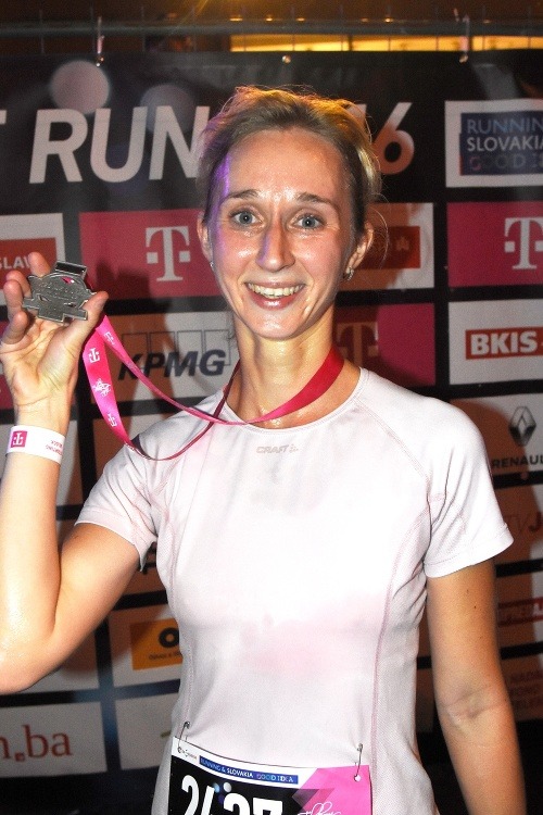 Víťazka súťaže žien na Telekom Night Run 2016 Jana Úradníková.