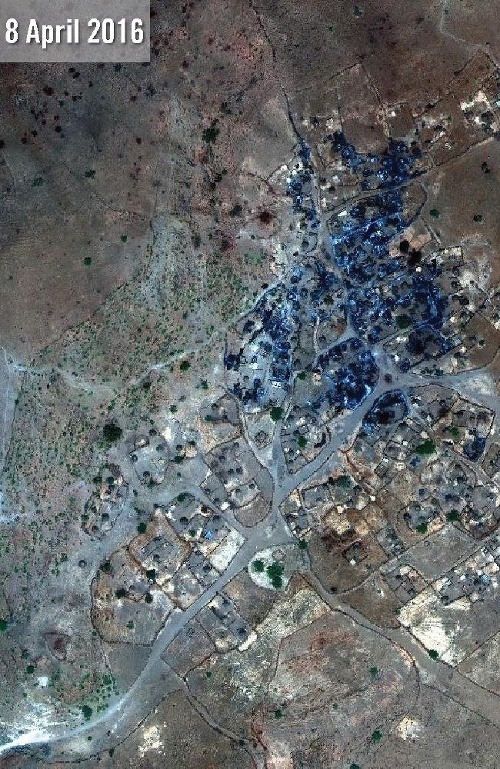 Dedina Nuoguey v tomto roku.