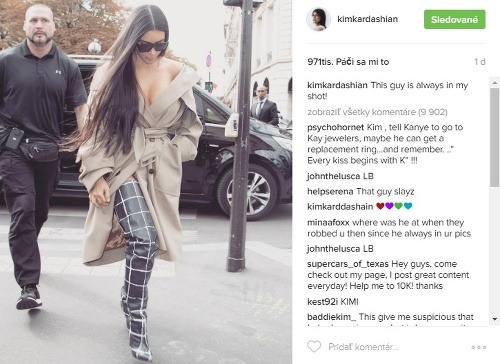 Kim Kardashian má bodyguarda stále v pätách. Keď ju však prepadli lupiči, nebol na blízku. 