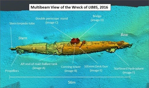 Vrak ponorky UB-85.
