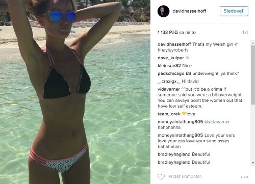 David Hasselhoff sa na instagrame pochválil fotkou svojej sexi snúbenice. 