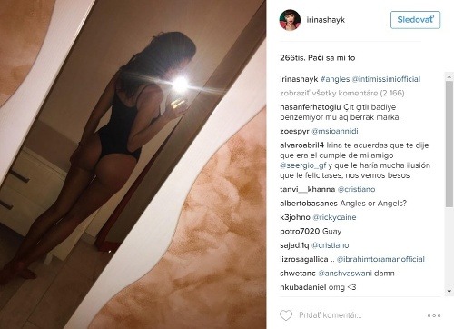 Irina Shayk sa počas uplynulého týždňa pochválila aj fotkou svojho dokonalého zadočka. 