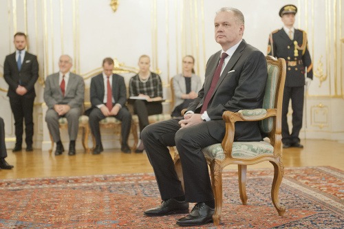 Prezident Andrej Kiska (vpravo)