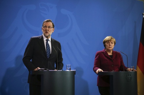 Mariano Rajoy a Angela Merkelová