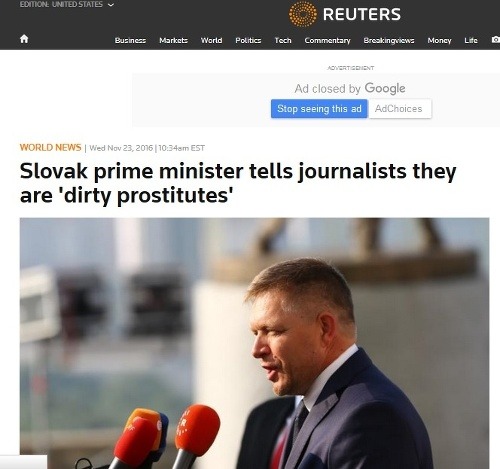 Fico vyrobil Slovensku medzinárodnú