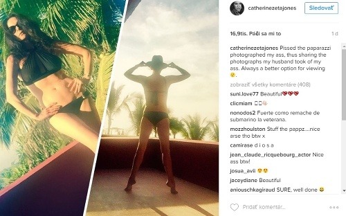 Catherine Zeta-Jones sa na instagrame pochválila fotkou svojej luxusnej postavičky v bikinách. 