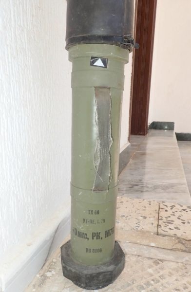 Raketa TB8606 nájdená v Líbyi
