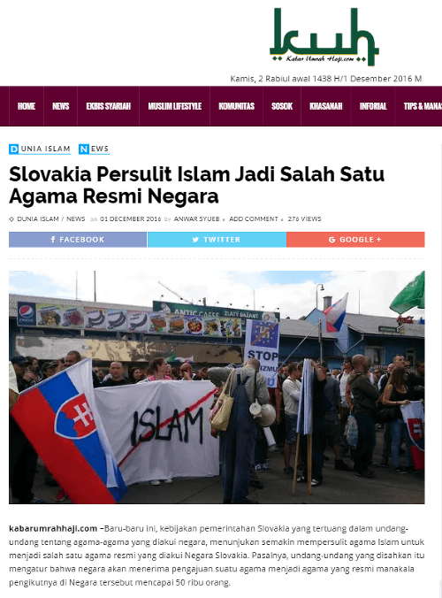 Slovensko terčom kritiky, prvý