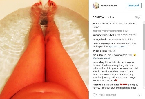 Jenna Jameson sa na instagrame počas tehotenstva pochválila aj takouto fotkou. 