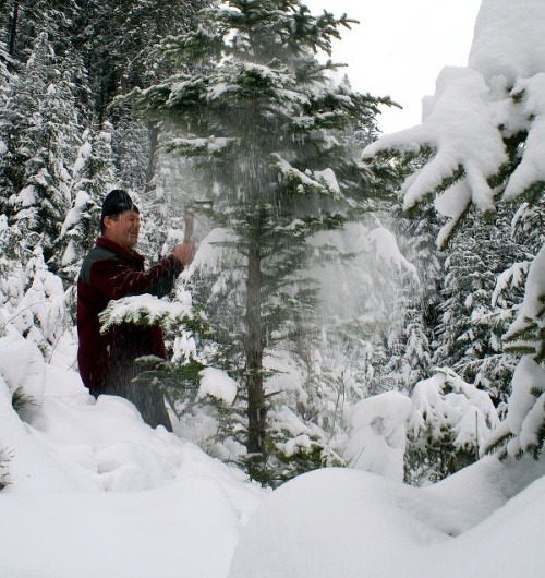Bohatá nádielka snehu na Orave v roku 2008