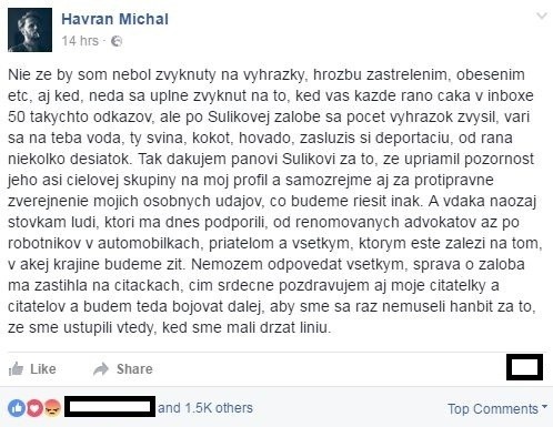 Status Michala Havrana