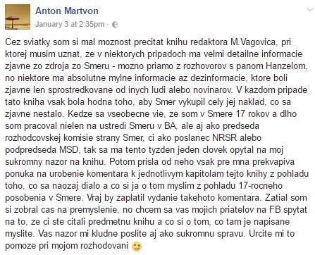 Status Antona Martvoňa
