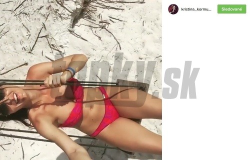 Kristína Kormúthová takto dráždila svojich mužských fanúšikov na Instagrame.