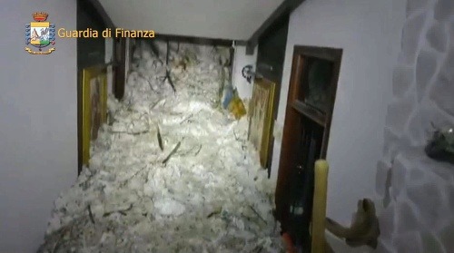 Hotel v Taliansku zasypala