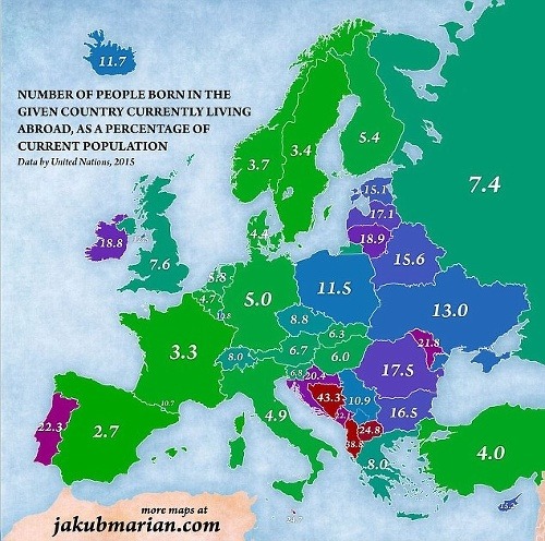 MAPA Európy: Z týchto