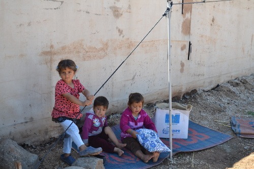 Deti z utečeneckého tábora v Sýrii