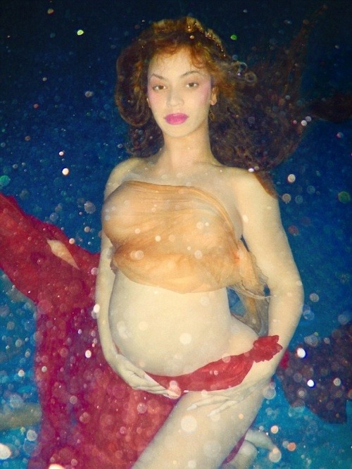 Aj takéto zábery ukázala svetu tehotná speváčka Beyoncé. 