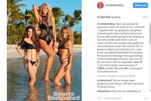 Christie Brinkley a jej krásne dcéry pózovali pre plavkový magazín Sports Illustrated. 
