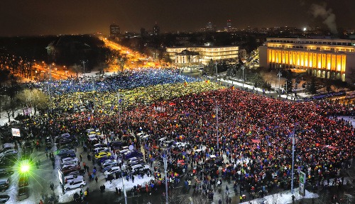 Protesty v Bukurešti pokračujú