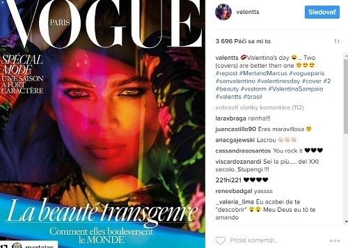 Valentina Sampaio je hviezdou aktuálneho vydania magazínu Vogue. 
